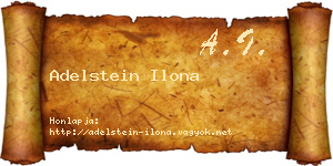 Adelstein Ilona névjegykártya